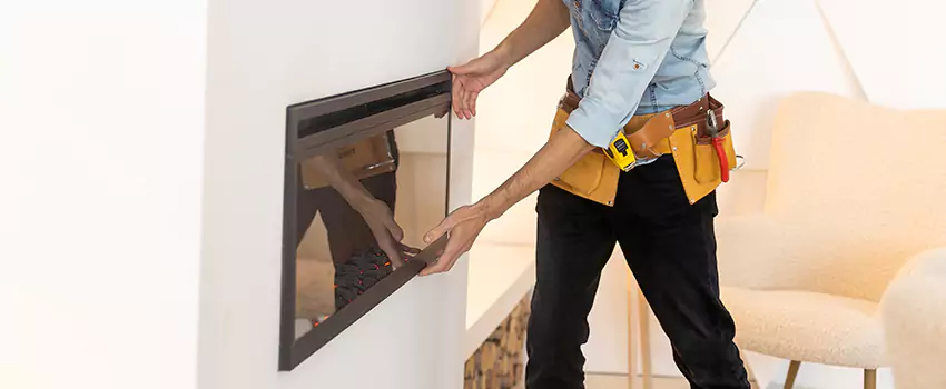 Metal Fireplace Installation in Northview, Michigan